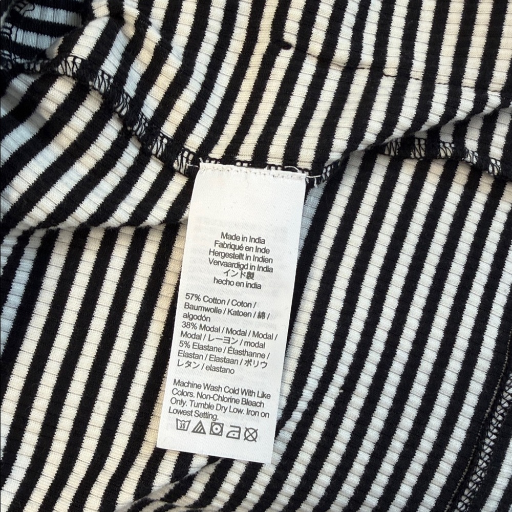 J. Crew Ribbed Striped Black and White Women's Cardigan - Picture 6 of 6